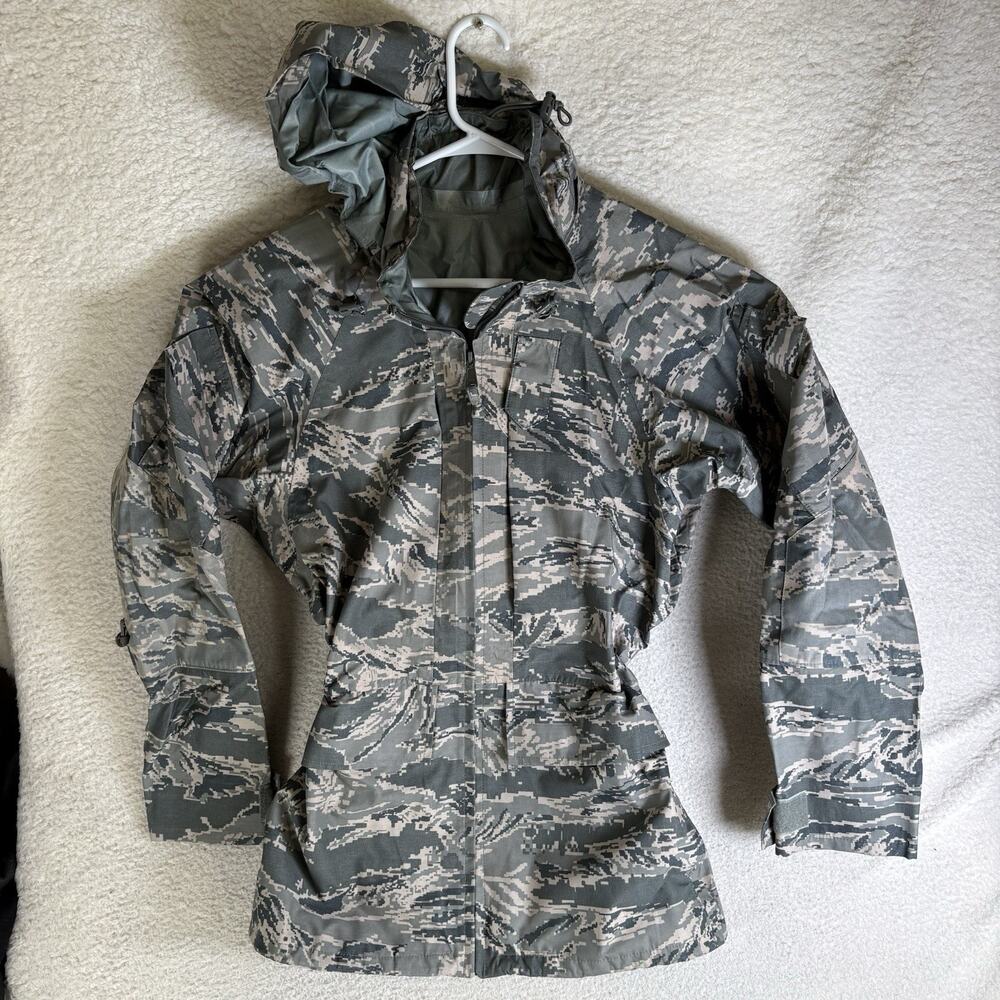 USAF US Military Parka Jacket Small All Purpose Environmental Camo APECS